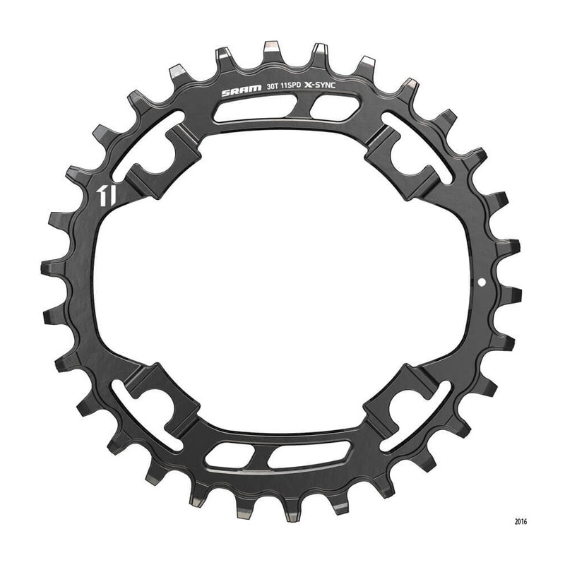 SRAM X-Sync Steel 94 BCD Chainring - 94 BCD - SRAM - Round - Grey - 30T