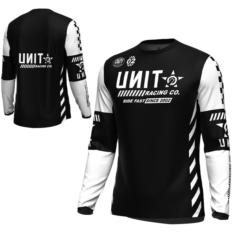 Unit Dual Mens Long Sleeve Jersey - S - Black