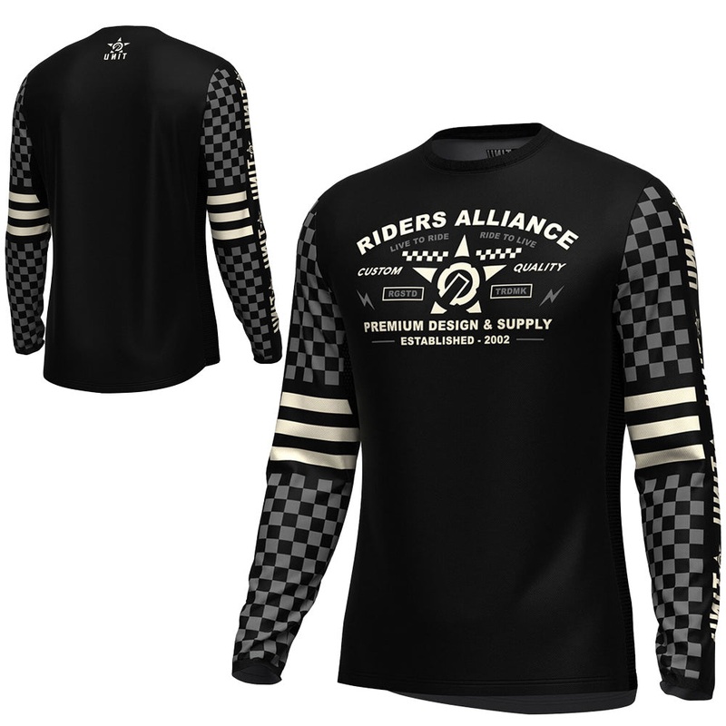 Unit Pursuit Mens Long Sleeve Jersey - 2XL - Black