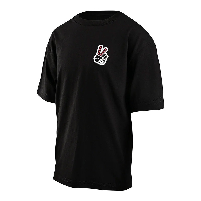 TLD Peace Out Youth Tee - Youth M - Black
