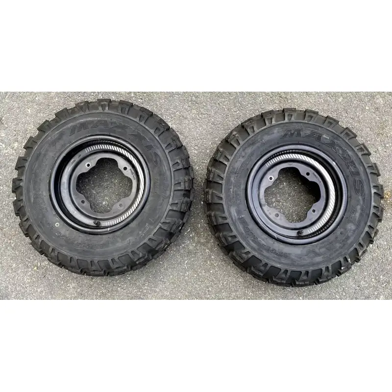FRONT WHEELS & MAXXIS TIRES 10X5 YFZ450R BANSHEE 350 700 660 250 RAPTOR 21X7X10