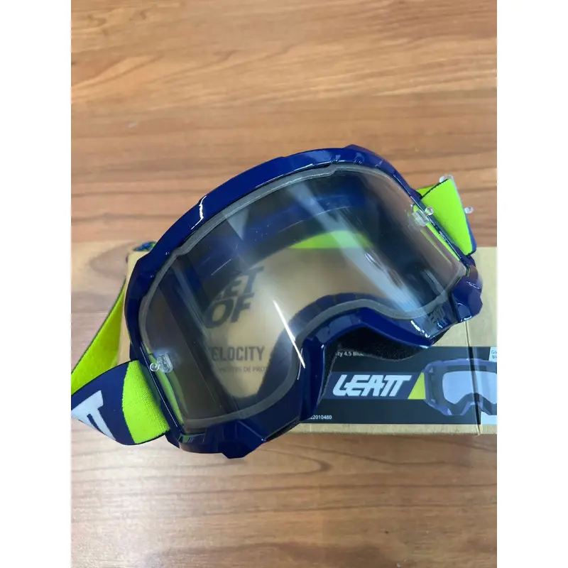 Leatt Navy Hi-Vis Velocity 4.5 Goggle Premium Lense
