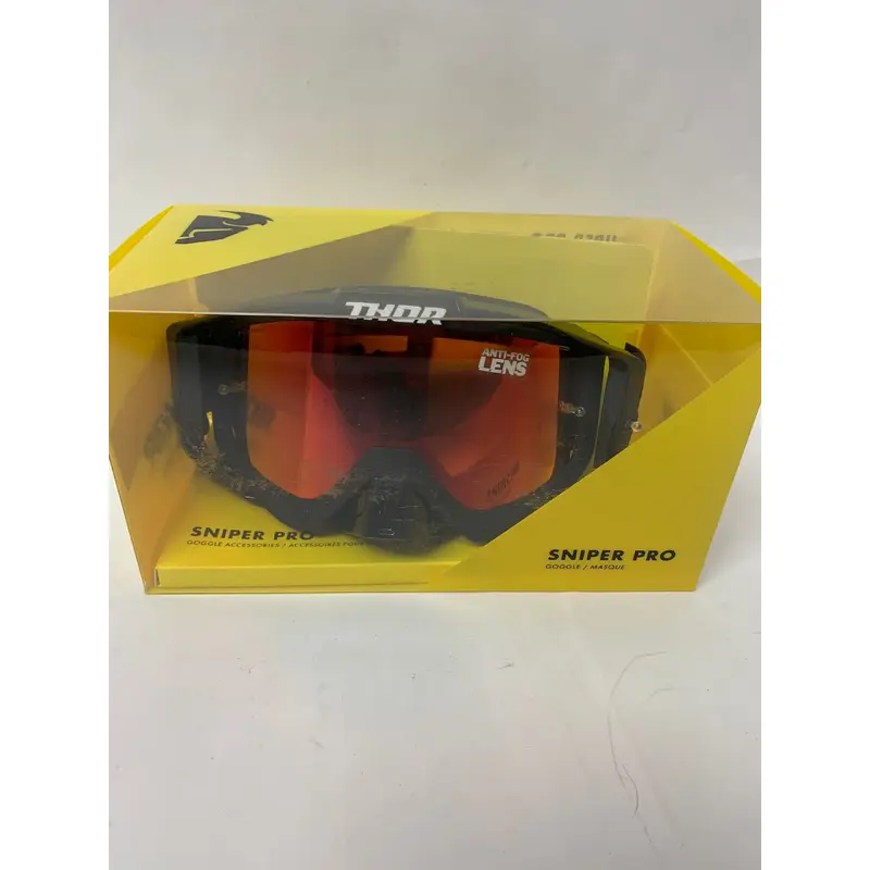Thor Sniper Pro Goggles - Solid - Black
