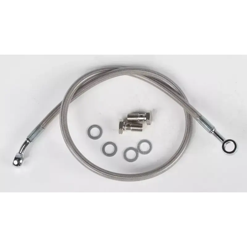 Streamline  4" Extended Steel Braided Rear Brake Line Clear Raptor 350 YFM350R