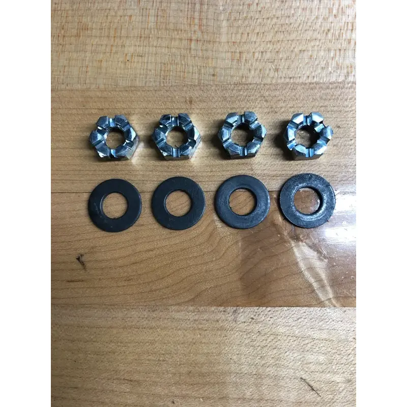YAMAHA Raptor 250 350 660 700 YFZ450R BALL JOINT A-ARM CASTLE NUTS & WASHERS