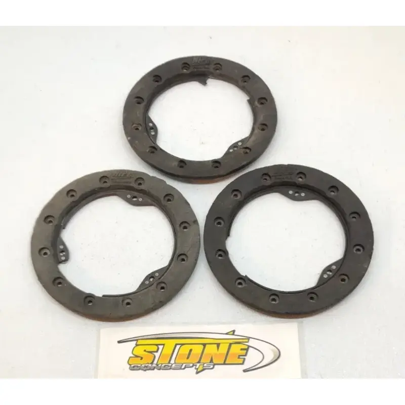 9" Black Hiper Carbon Fiber Rear Wheel Beadlock Rings CF1 TECH3 Set Of 3