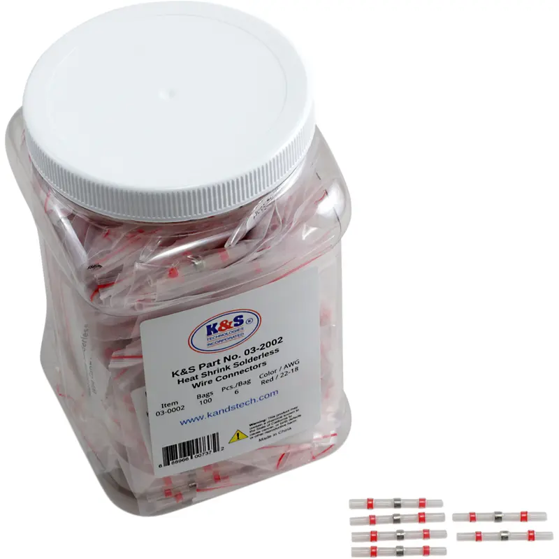 Heat-Shrink Solderless Wire Connector Kit/Refill