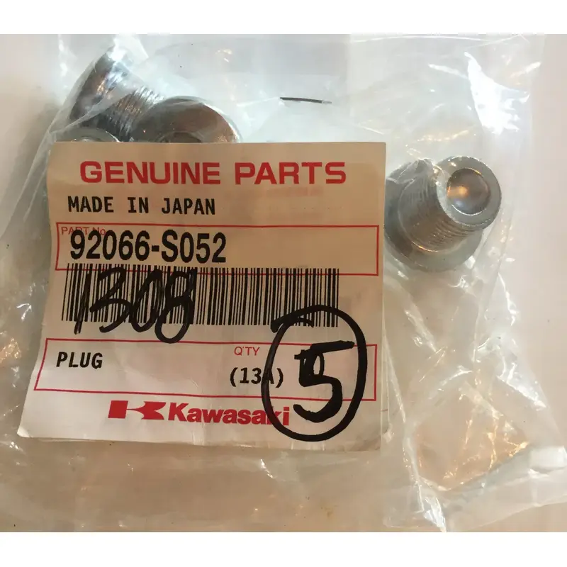 KAWASAKI OEM ENGINE COVER PLUGS ATV 2005 2006 KFX400 KFX 400 05 06 SET OF 5