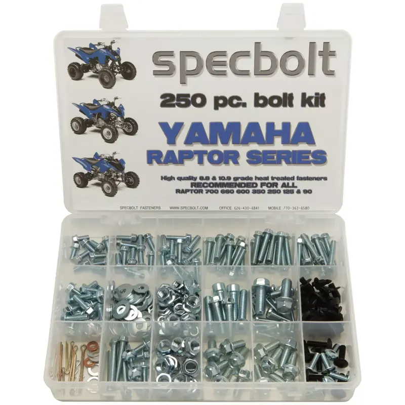 250pc Bolt Kit Yamaha Raptor 350 600 660 700
