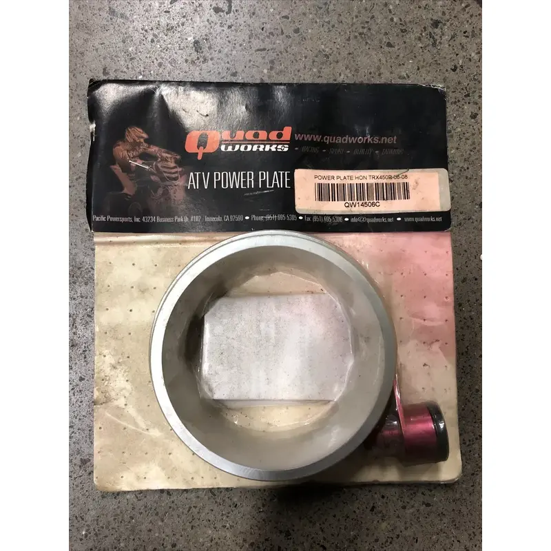 HONDA TRX450R QUAD WORKS 06-14 AIR BOX POWER BASE PLATE FLANGE ADAPTOR TRX 450R