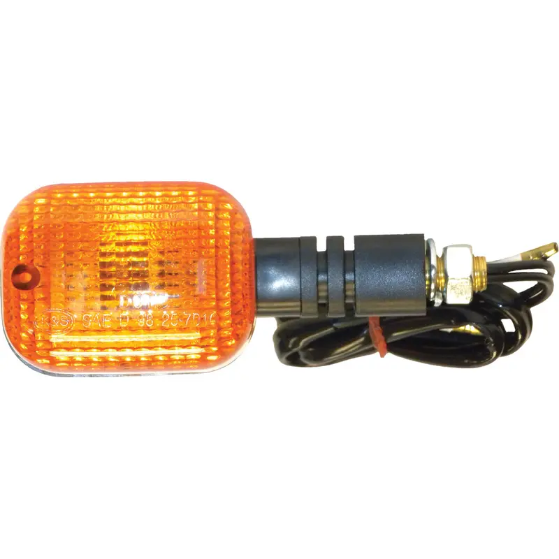 K&S UNIVERSAL SIGNAL LIGHTS BLACK W/AMBER LENS