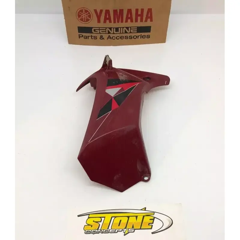 OEM YAMAHA 14-24 YFZ450R YFZ 450R LEFT SIDE RADIATOR AIR SCOOP SHROUD BURGUNDY