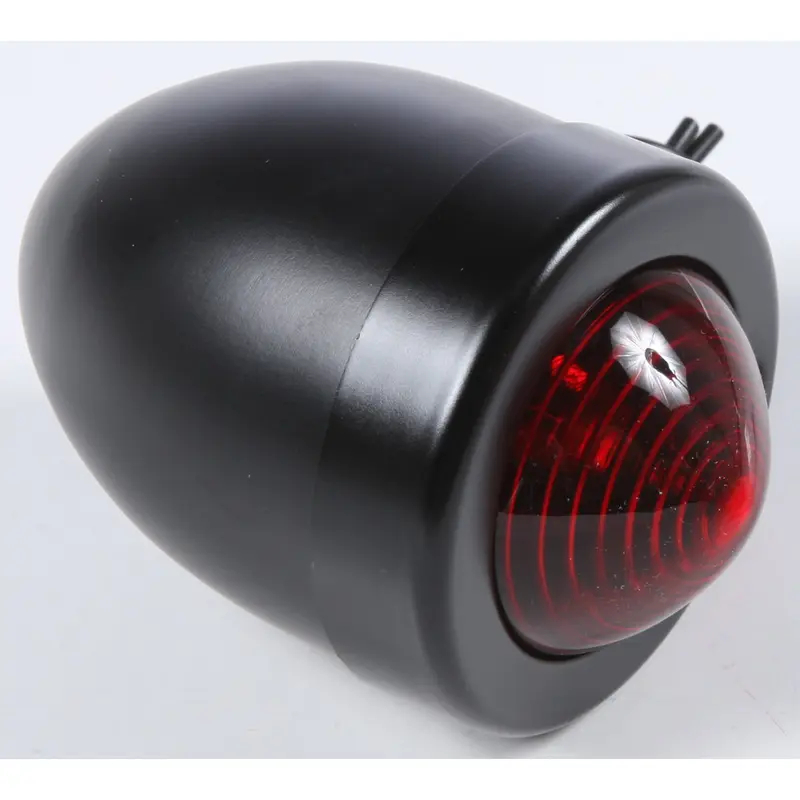 HARDDRIVE BULLET MARKER LIGHT BLACK RED LENS DUAL FILAMENT