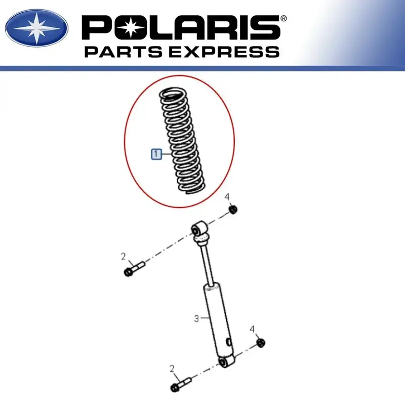 2006 - 2019 POLARIS OUTLAW PREDATOR 50 OEM FRONT SHOCK COIL SPRING 0451774-133