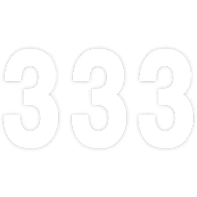 Factory effex Mini Pro Number 3 - White - 5"