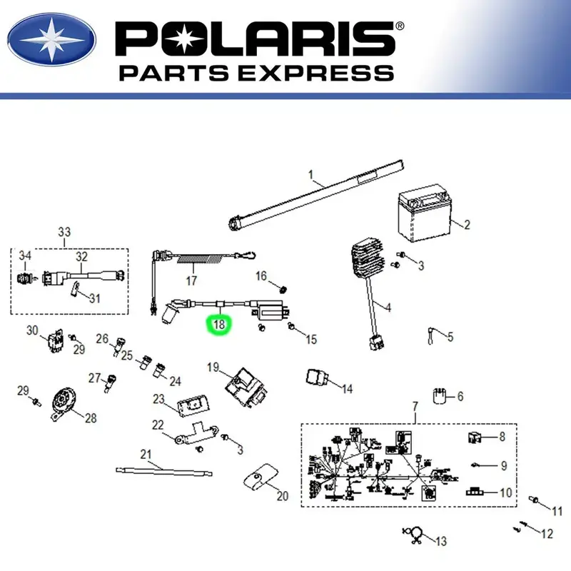 NEW GENUINE POLARIS SPORTSMAN OUTLAW 110 RZR 170 ASM IGNITION COIL OEM 0455029