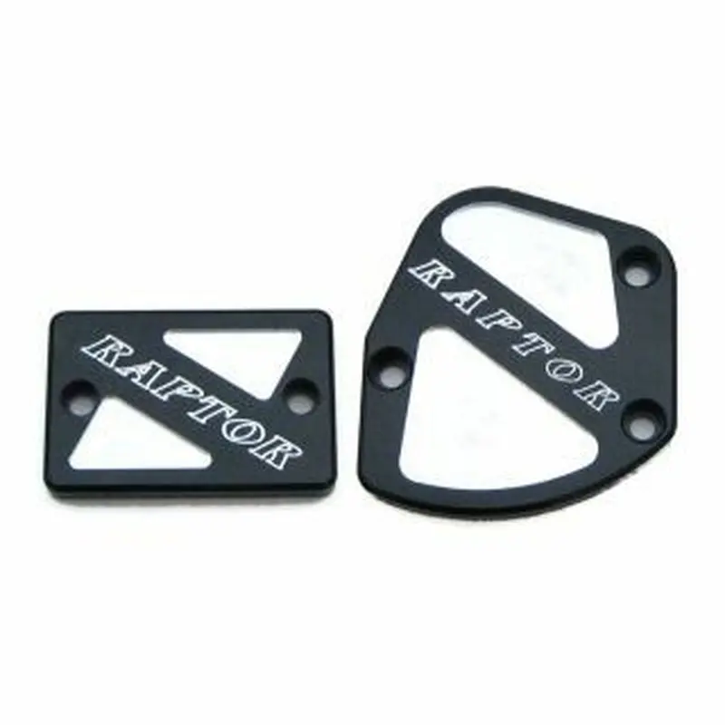 MODQUAD THROTTLE & BRAKE COVER SET BLACK LOGO RAPTOR
