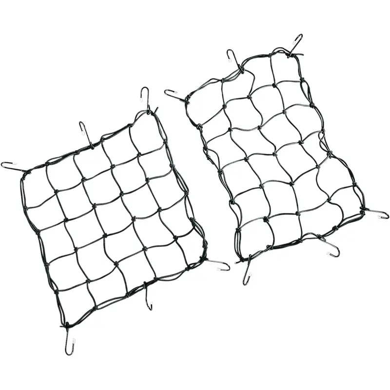 DRAG SPECIALTIES Cargo Net - Fits 15" X 15" - 6 Hook - Black 10-6099B-HC4