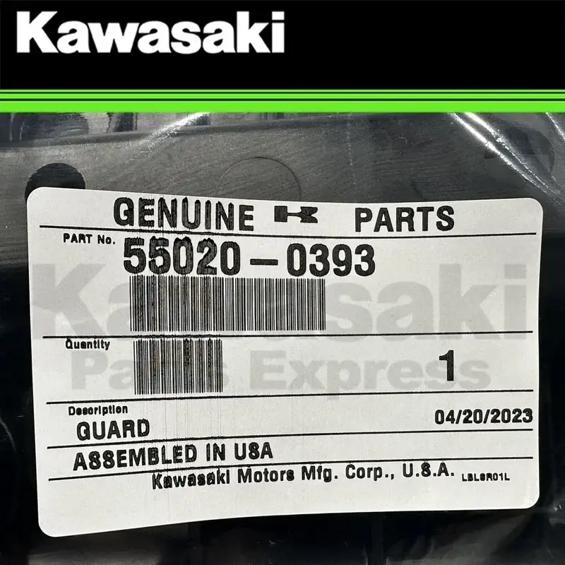 NEW 2008 - 2014 GENUINE KAWASAKI SWING ARM GUARD KFX450R KFX 450 R 55020-0393