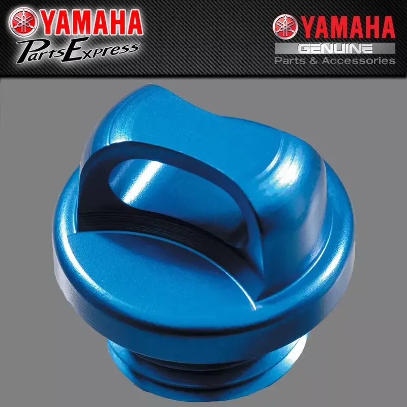NEW GENUINE YAMAHA GYTR BLUE ALUMINUM OIL FILL CAP YZ YZF WR 65 85 125 250 450