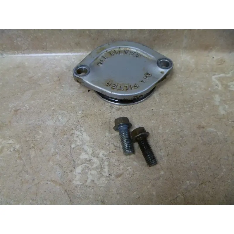 Honda 125 TRX FOURTRAX TRX125 Used Engine Oil Filter Cover 1987 #HB55 VTG