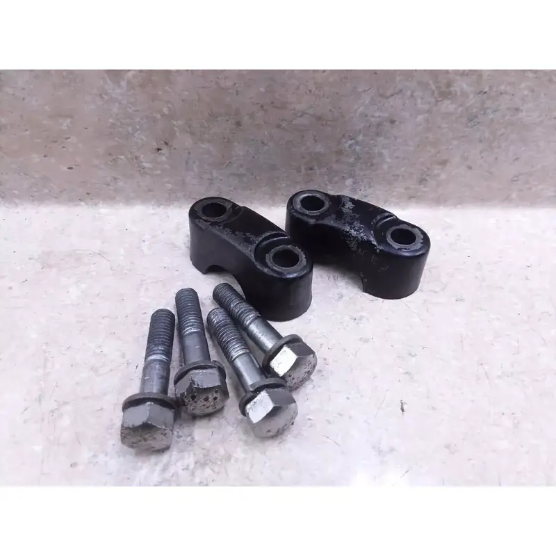 Kawasaki F7 Enduro 175 OEM Handlebar Mount Clamp Hardware 1974 VTG ANX-B202