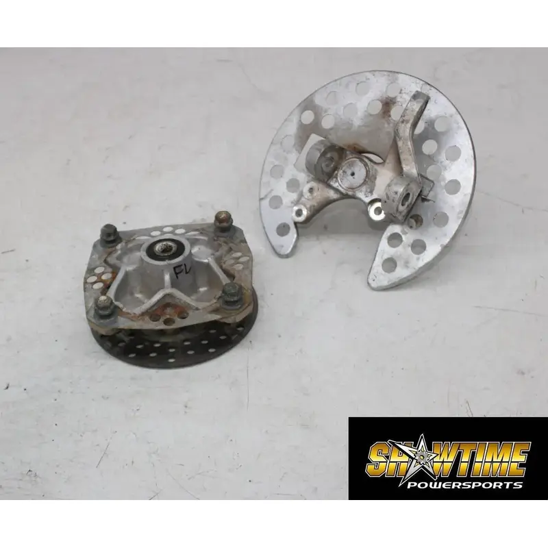01-05 YAMAHA RAPTOR YFM 660 FRONT WHEEL LEFT HUB ROTOR SPINDLE