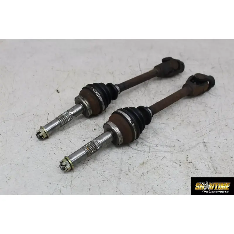 02 POLARIS SPORTSMAN 400 FRONT LEFT RIGHT DRIVE CV AXLES PIVOTS SHAFTS