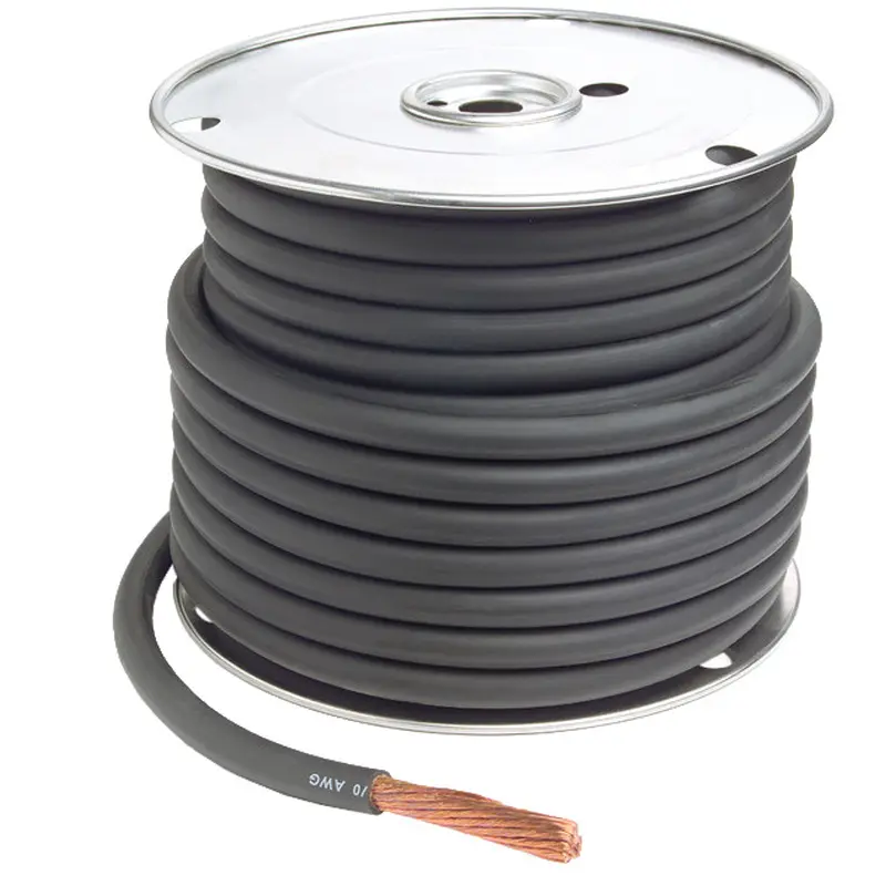 GROTE BATTERY CABLE 4 GA 25' BLACK
