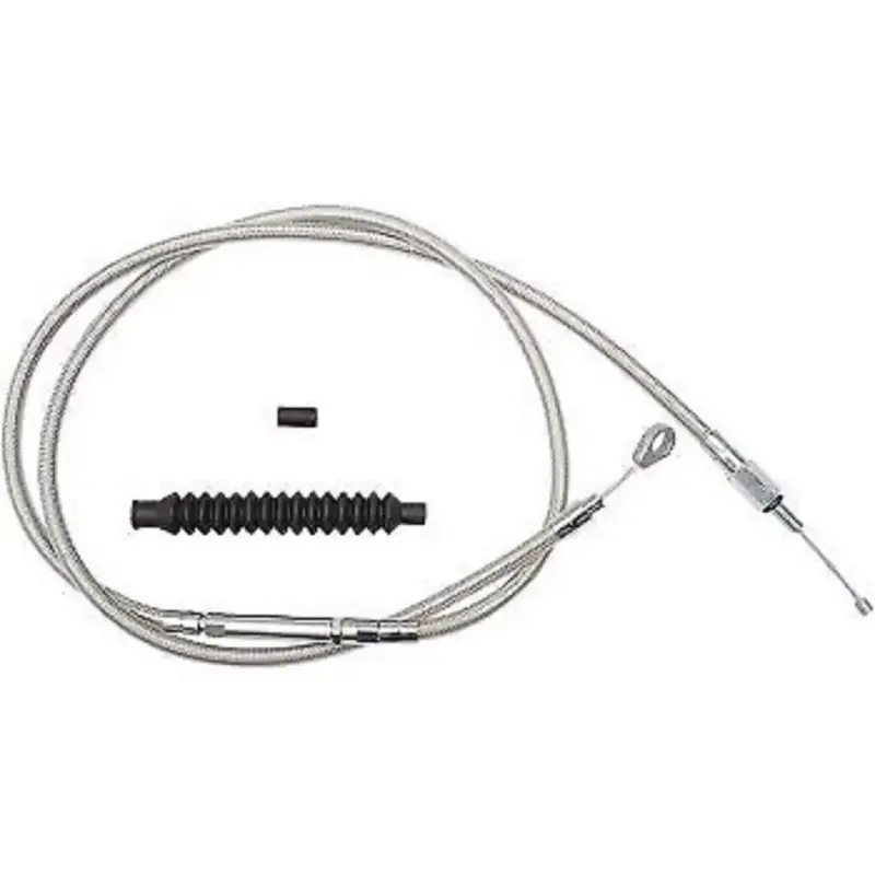 LA CHOPPERS 12-14" Stainless Steel Braided Clutch Cable