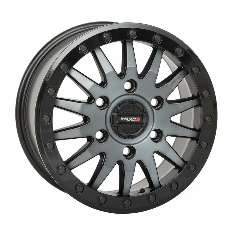 SYSTEM 3 SB8 WHEEL 15X7 6 1 ( 68MM) 6/5.5 MATTE BRUSHED GREY
