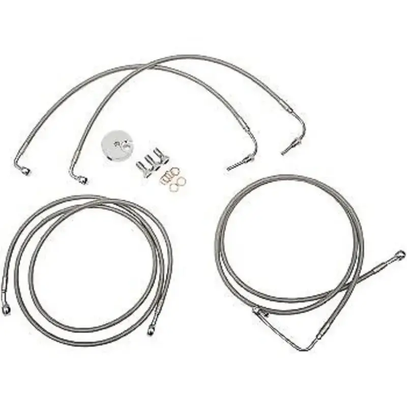 LA CHOPPERS Stainless Steel Brake Line Kit