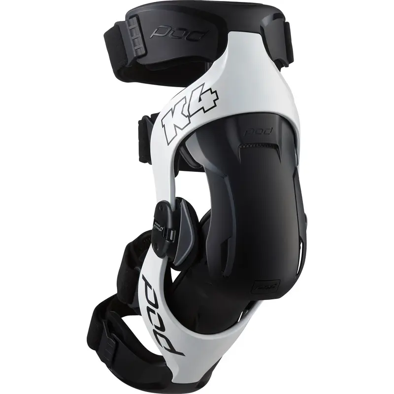 POD K4 V2.0 KNEE BRACE (RT) WHITE/BLACK XS/SM