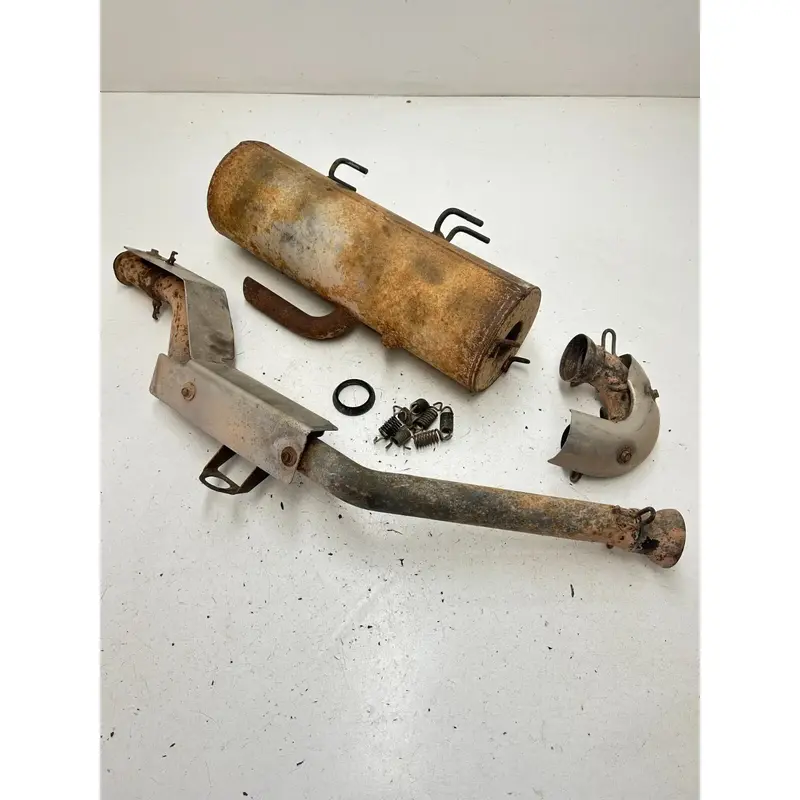 10 2010 Polaris Ranger 800 XP 4x4 OEM Exhaust Muffler Pipe Silencer Spring Cover