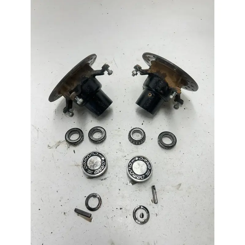 88 1988 Polaris Trail Boss 250 4x4 OEM Front Hub Hubs Disc Brake Rotor LR Drive