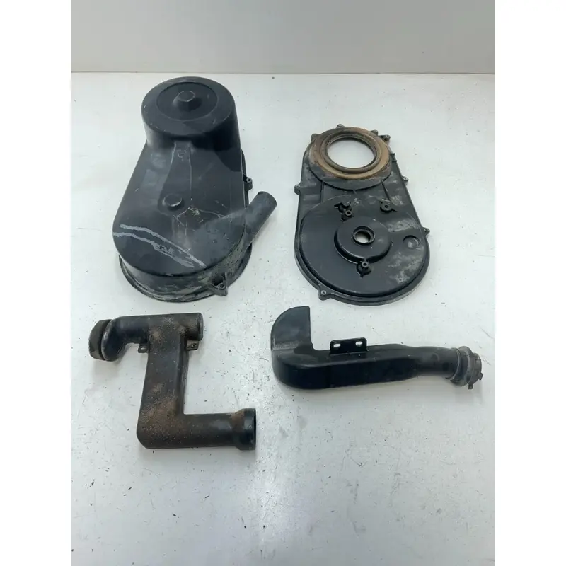 94 1994 Polaris Trail Boss 400 4X4 OEM Clutch Cover Guard Shield Intake Tubes