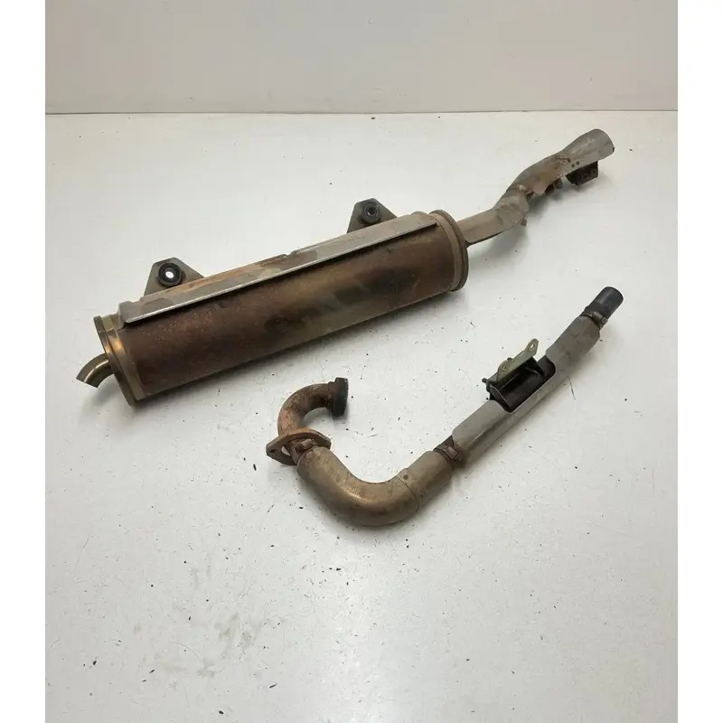 2006 06 Yamaha Bruin 350 YFM350 2x4 OEM Exhaust Pipe Muffler Silencer Baffle
