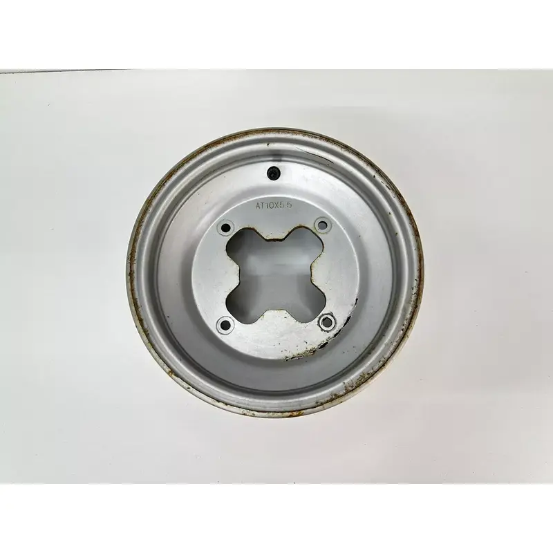 OEM 06-07 POLARIS 200 SAWTOOTH / 07-08 PHOENIX SILVER FRONT WHEEL RIM 10X5.5