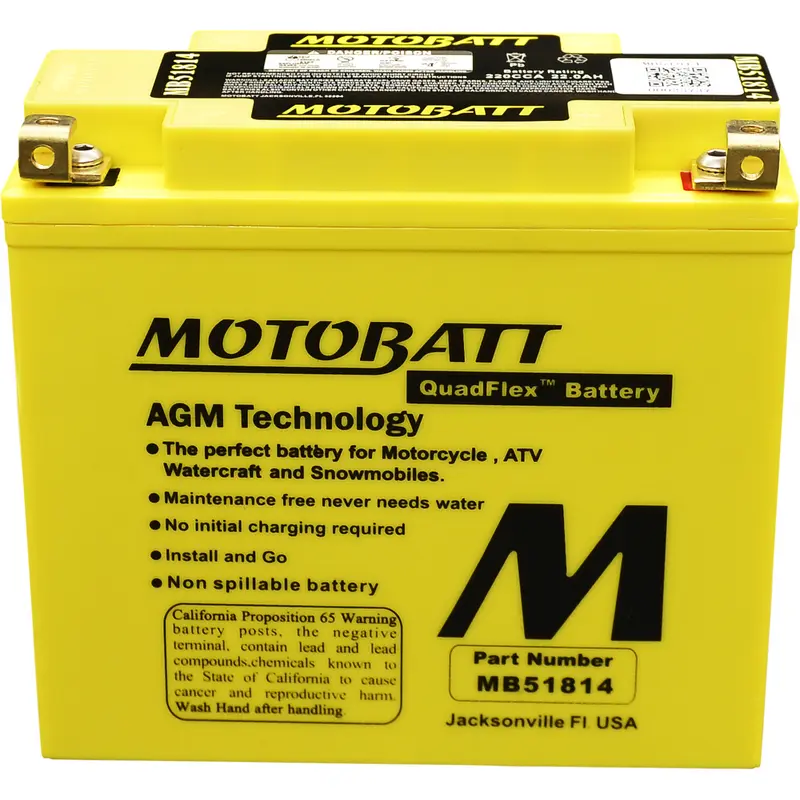 MOTOBATT BATTERY MB51814 SEALED FACTORY ACTIVATED