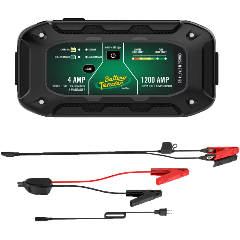 BATTERY TENDER CHARGENSTART 4AMP BTRY CHARGER & 1200 AMP JUMP STARTER