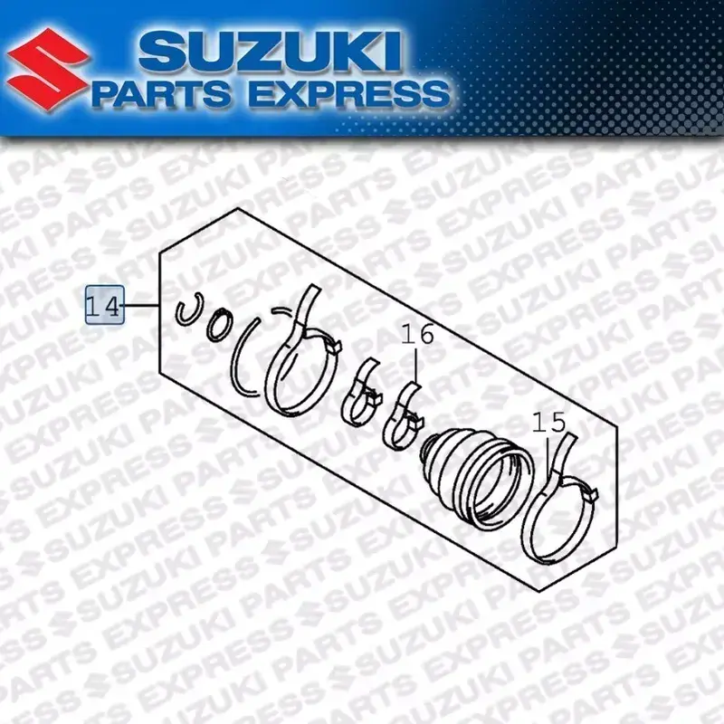 NEW SUZUKI 2016 - 2023 KING QUAD LT-A LTA 400 OEM REAR LEFT OUTTER CV BOOT KIT