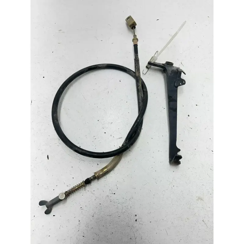 04 2004 Yamaha Bruin 350 YFM350 2x4 OEM Rear Back Brake Lever Cable Perch Mount
