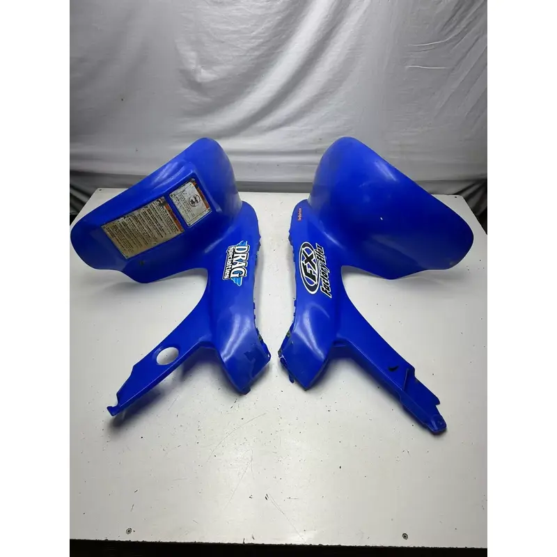 1991 91 Honda trx250x Fourtrax 250x OEM NICE! Front Fender Plastics L R Blue