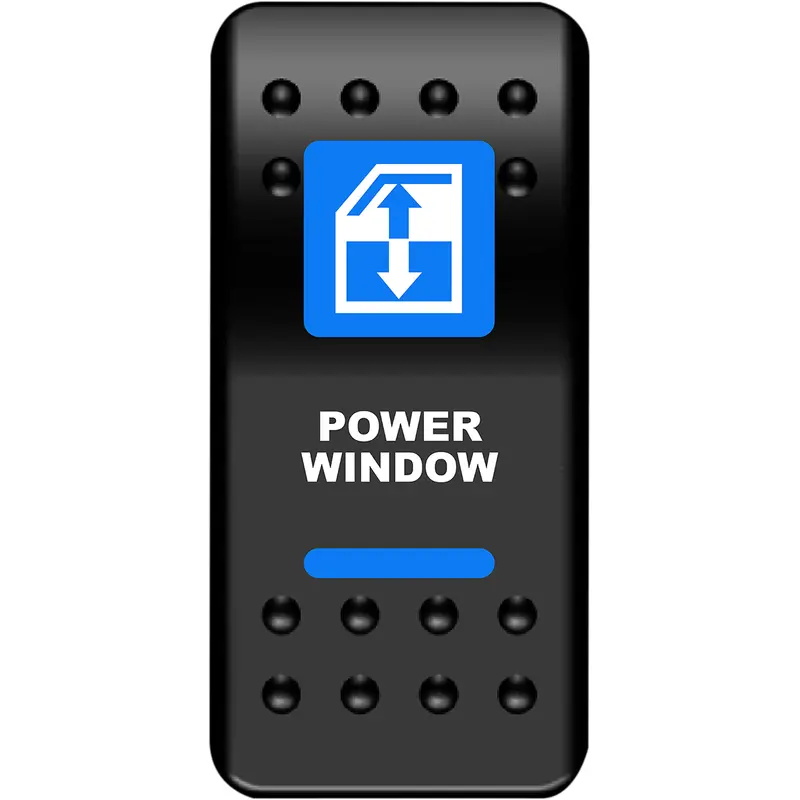 Moose offroad Rocker Switch - Power Window - Blue