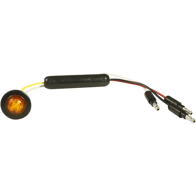 GROTE MICRONOVA RND LED AMBER W/GROMMET SLIM