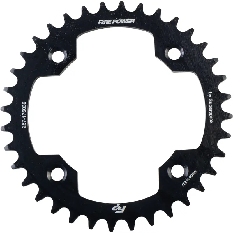 FIRE POWER REAR SPROCKET STEEL 36T BLK
