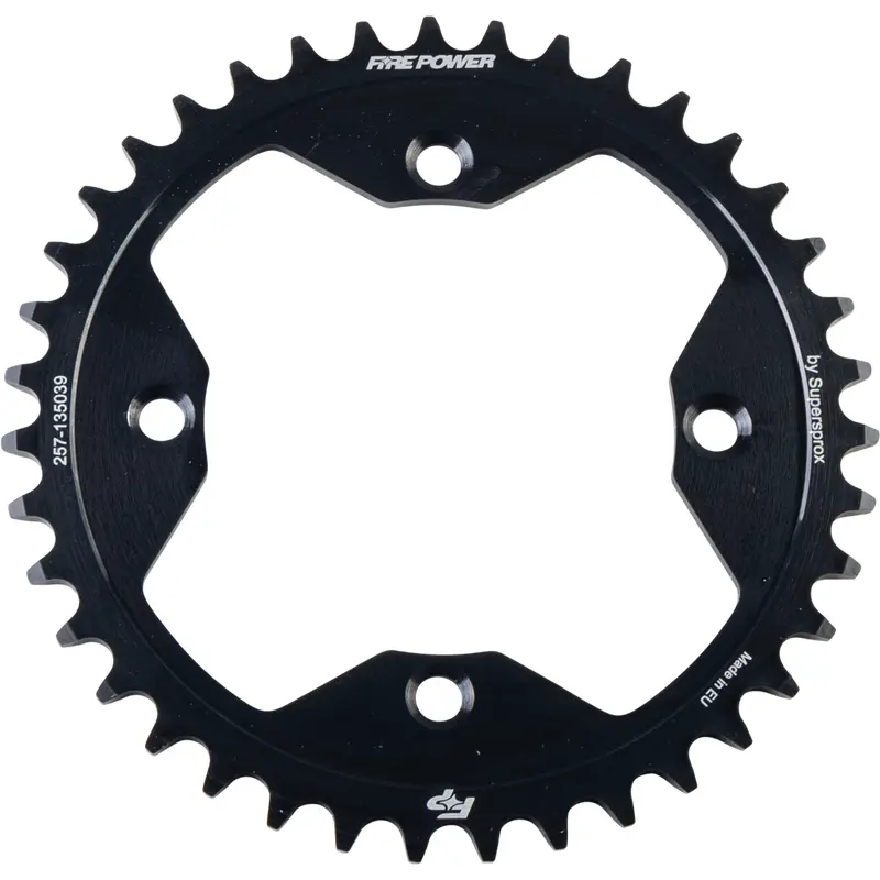 FIRE POWER REAR SPROCKET STEEL 39T BLK