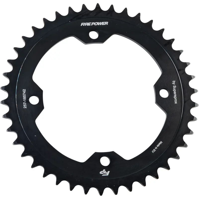 FIRE POWER REAR SPROCKET STEEL 42T BLK