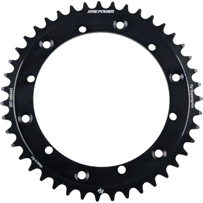 FIRE POWER REAR SPROCKET STEEL 43T BLK
