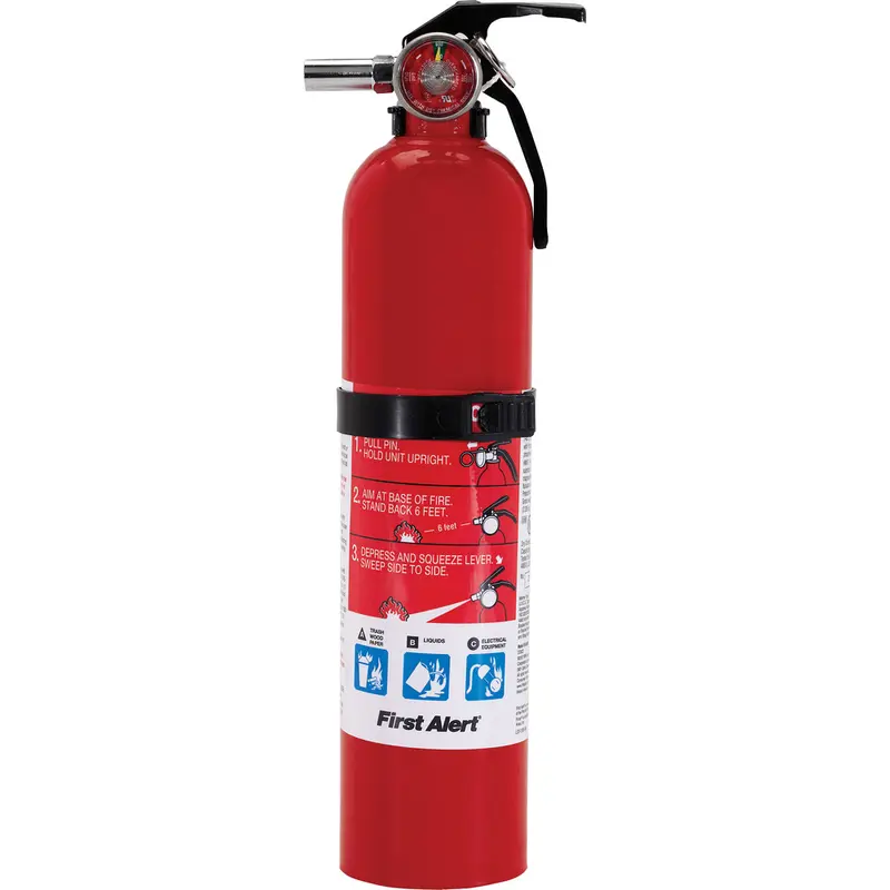 FIRST ALERT PRO 2-5 FIRE EXTINGUISHER RED 2.5 LB.